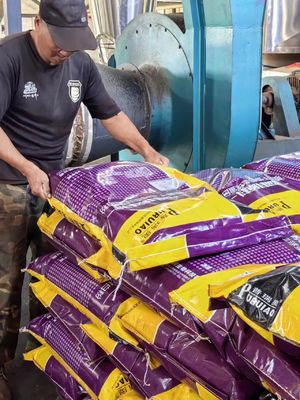 Aditivo para piensos de pescado secado por aspersión, alto en proteínas, bajo en cenizas, bajo en humedad